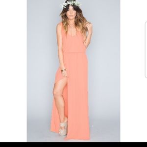 Show Me Your Mumu Peach Kendall Dress